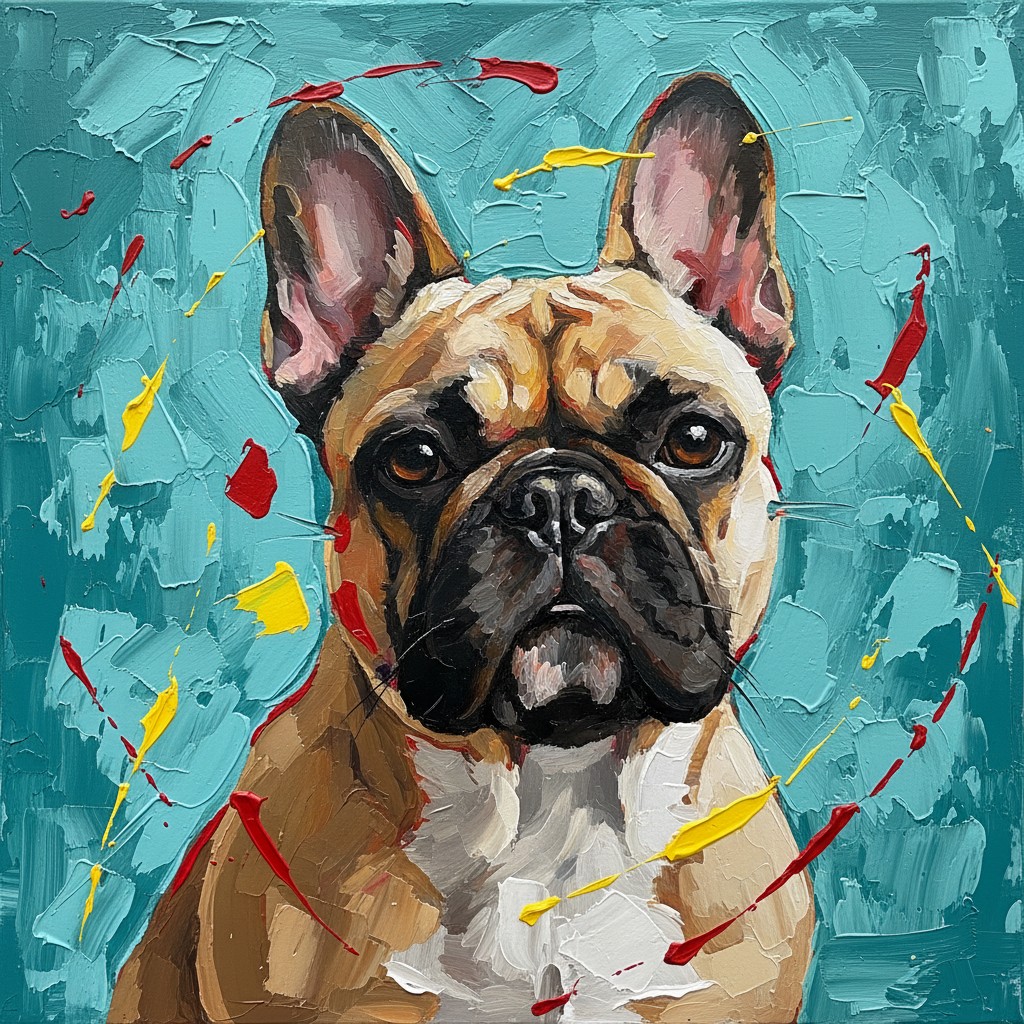 What a Lovely Day Pet Portraits | Bold Impasto Art | Art in a Sec
